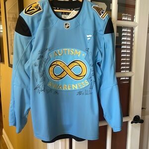 Fanatics Authentic Entire Team Signed Pro Vegas Golden Knights Autism NHL Jersey